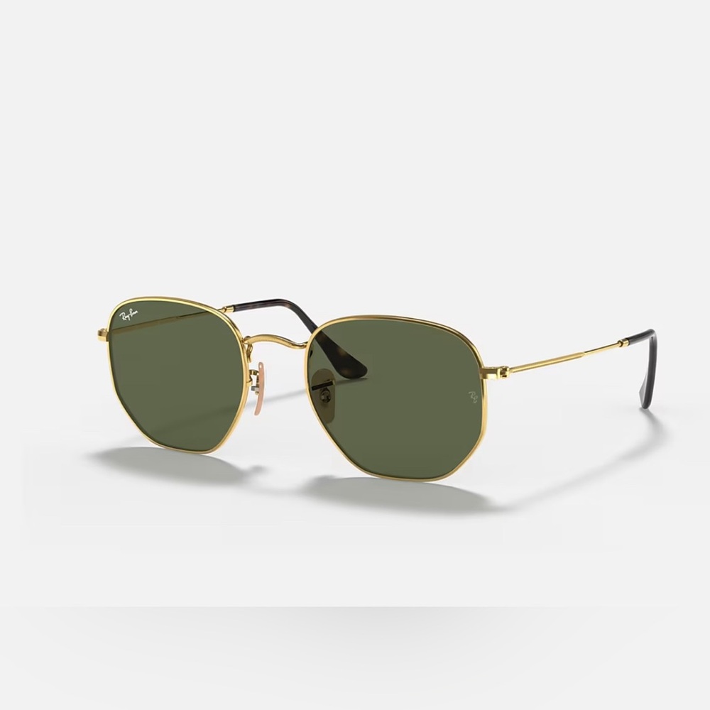 Rayban Hexagonal gold sunglasses